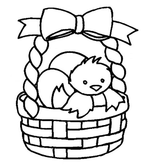 free coloring pages easter basket